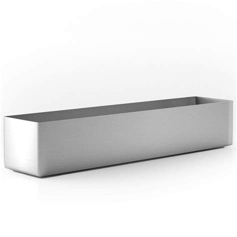 geo stainless steel planter box|Veradek Geo Trough Planter, 3.